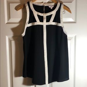 Black and white tank top
